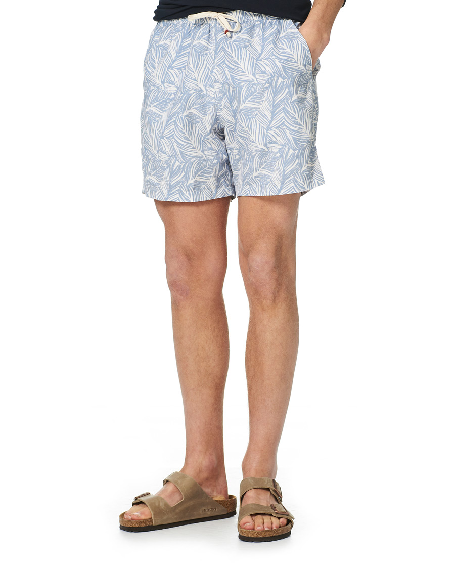 Herre | Badeshorts | Altea | Printed Swim Trunks Light Blue