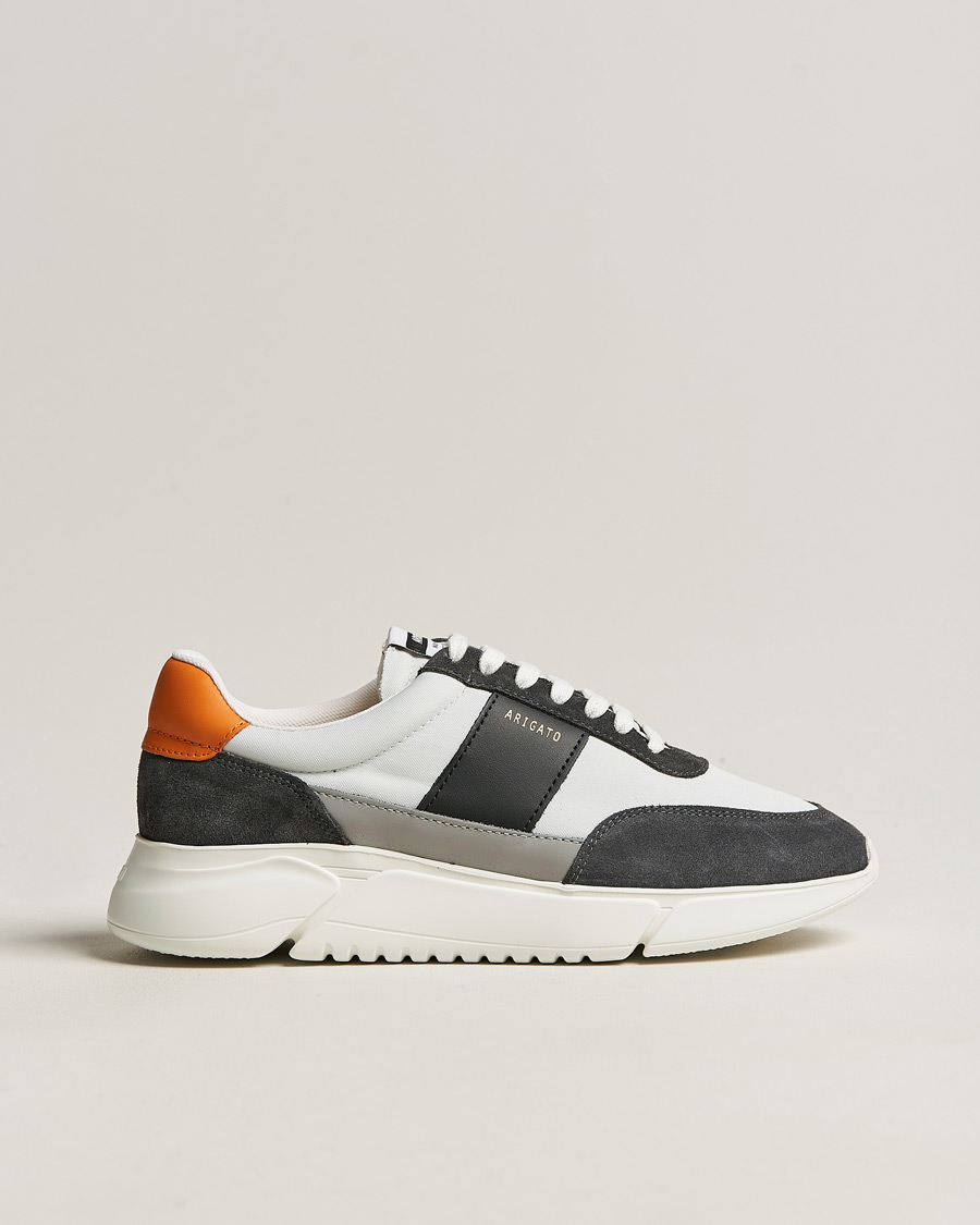 Herre |  | Axel Arigato | Genesis Vintage Runner Sneaker Light Grey/Black/Orange