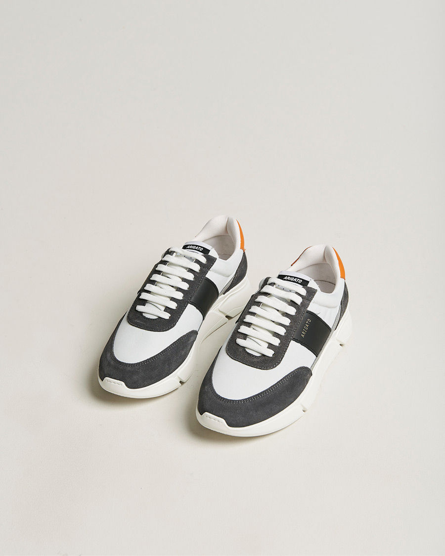 Herre | Svarte sneakers | Axel Arigato | Genesis Vintage Runner Sneaker Light Grey/Black/Orange