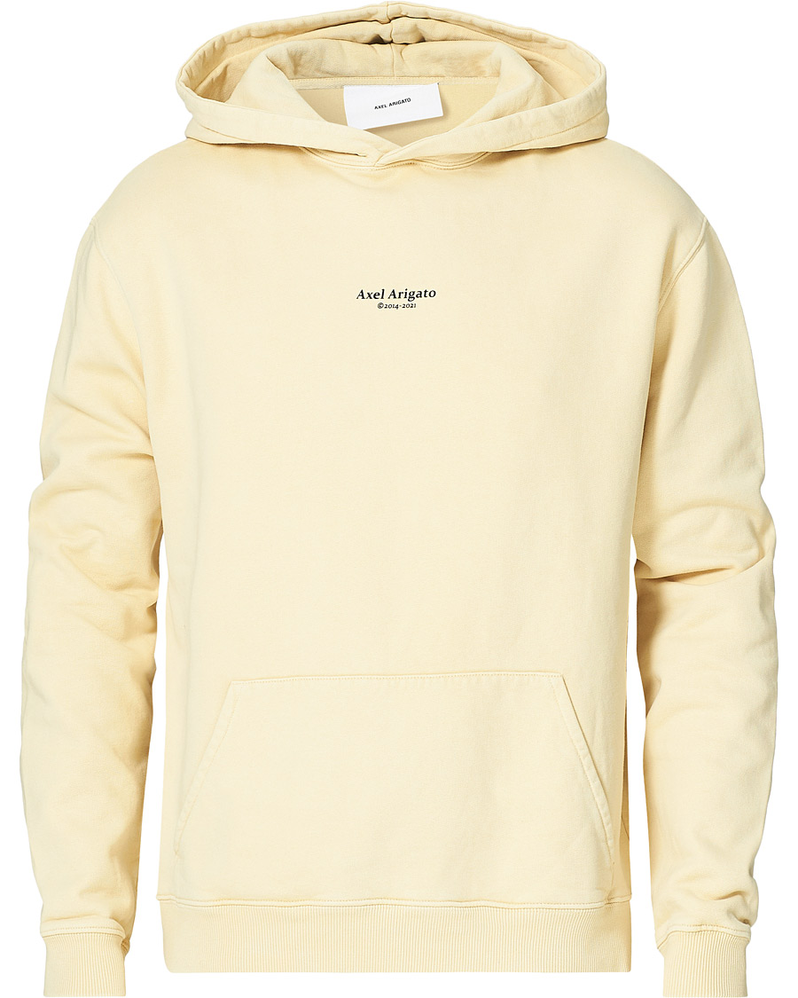 Herre | Gensere | Axel Arigato | Focus Logo Hoodie Natural Yellow