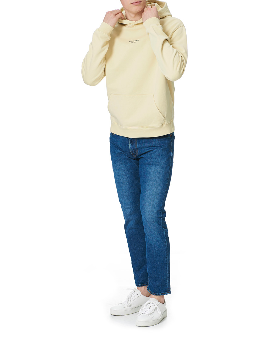 Herre | Gensere | Axel Arigato | Focus Logo Hoodie Natural Yellow
