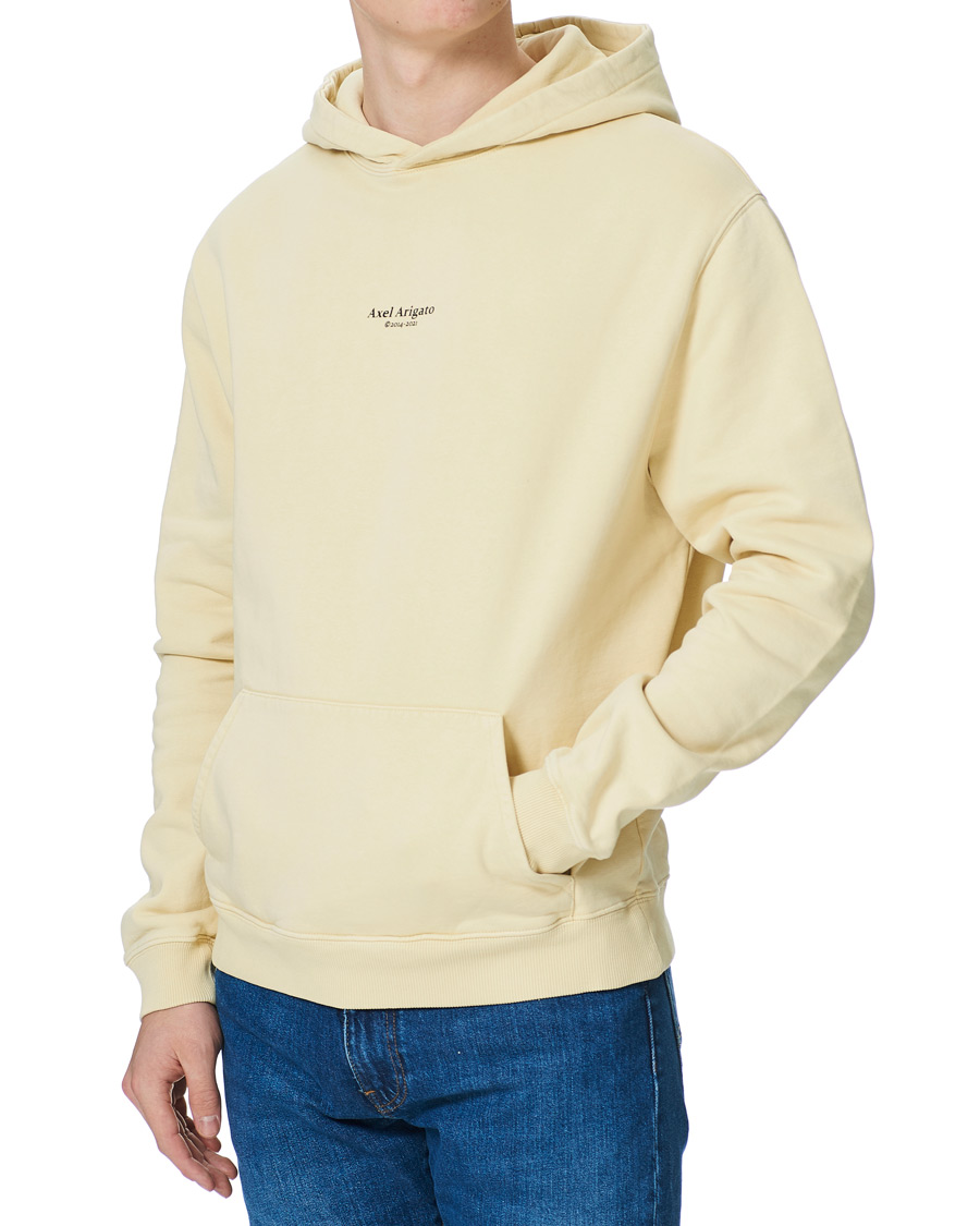 Herre | Gensere | Axel Arigato | Focus Logo Hoodie Natural Yellow