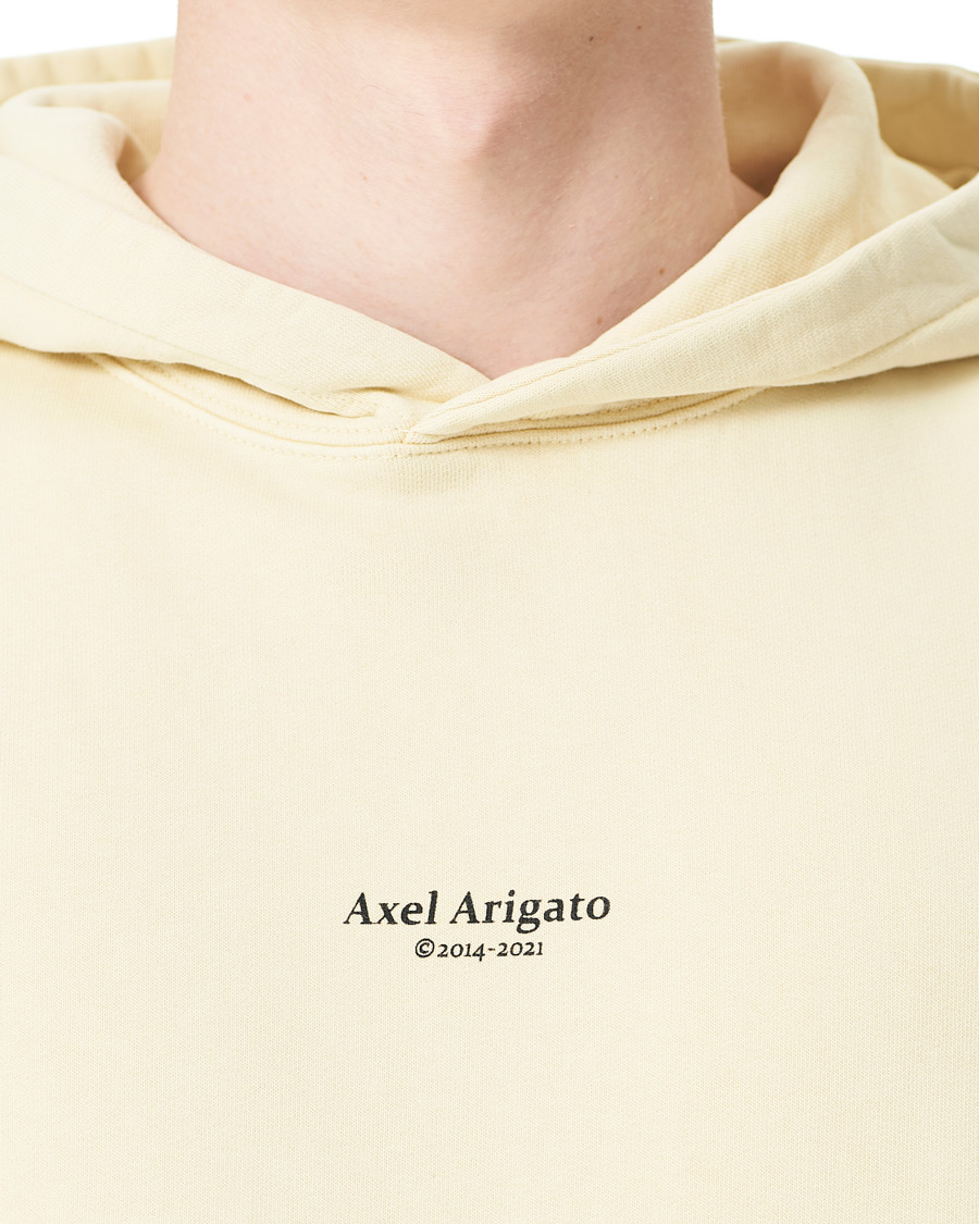 Herre | Gensere | Axel Arigato | Focus Logo Hoodie Natural Yellow