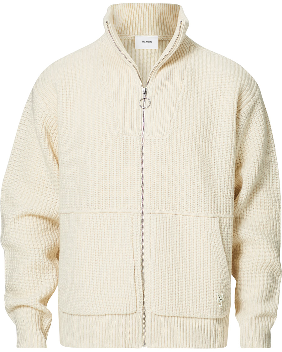 Herre | Gensere | Axel Arigato | Taro Full Zip Sweater Ecru