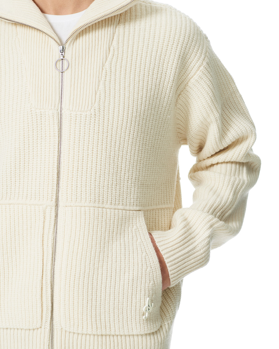 Herre | Gensere | Axel Arigato | Taro Full Zip Sweater Ecru