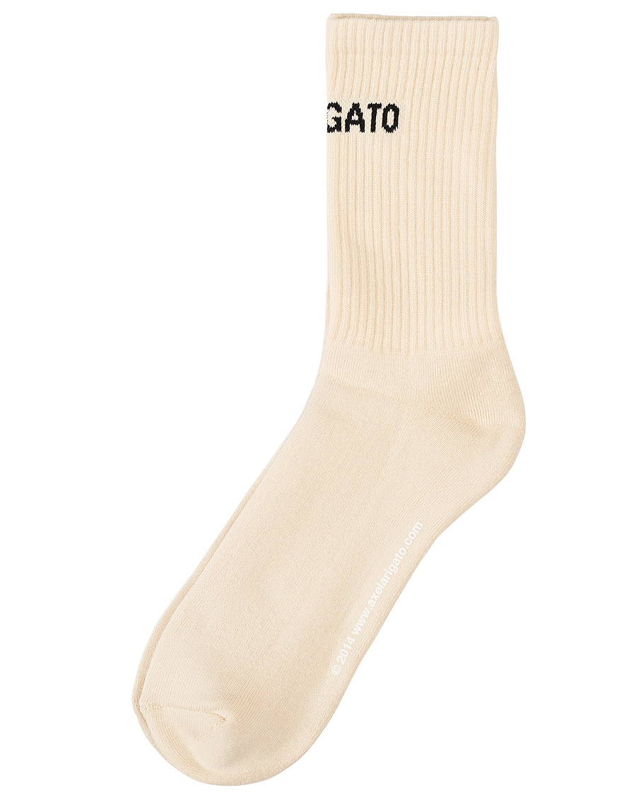 Herre |  | Axel Arigato | Logo Tube Socks Pale Beige