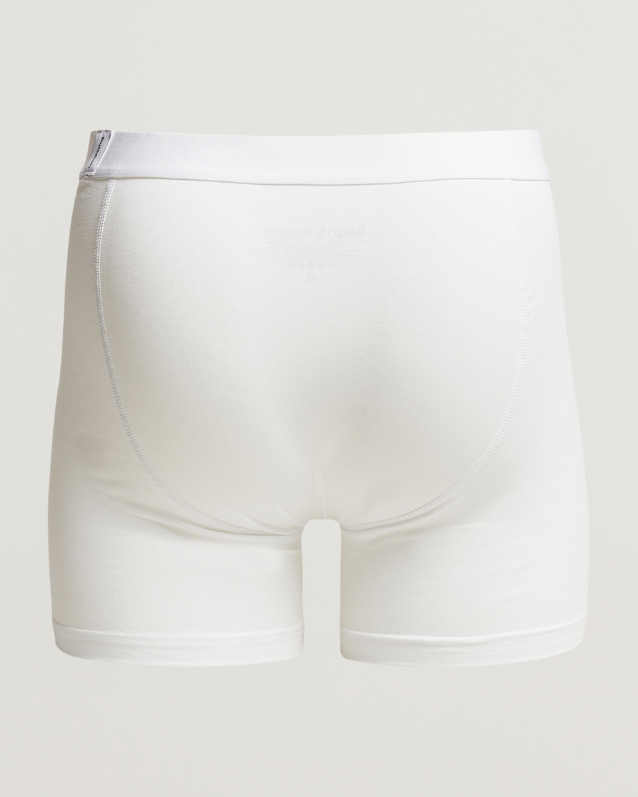 Herre | Underbukser | Bread & Boxers | 3-Pack Long Boxer Brief White