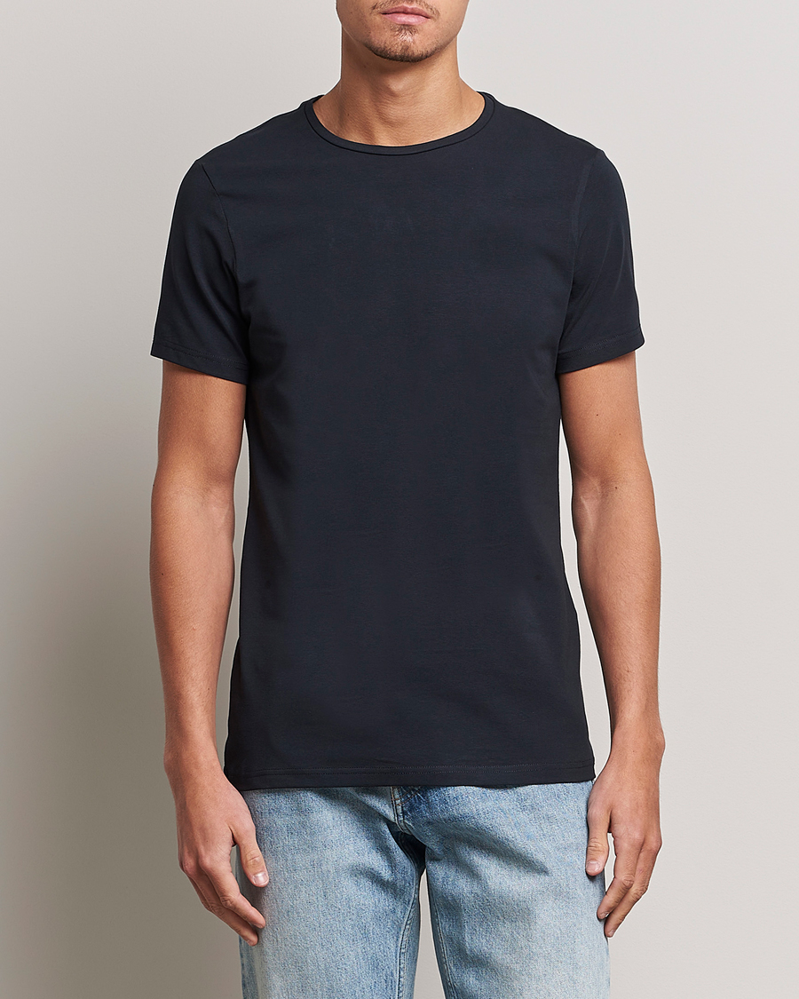 Herre | Flerpakning | Bread & Boxers | 2-Pack Crew Neck Tee Dark Navy