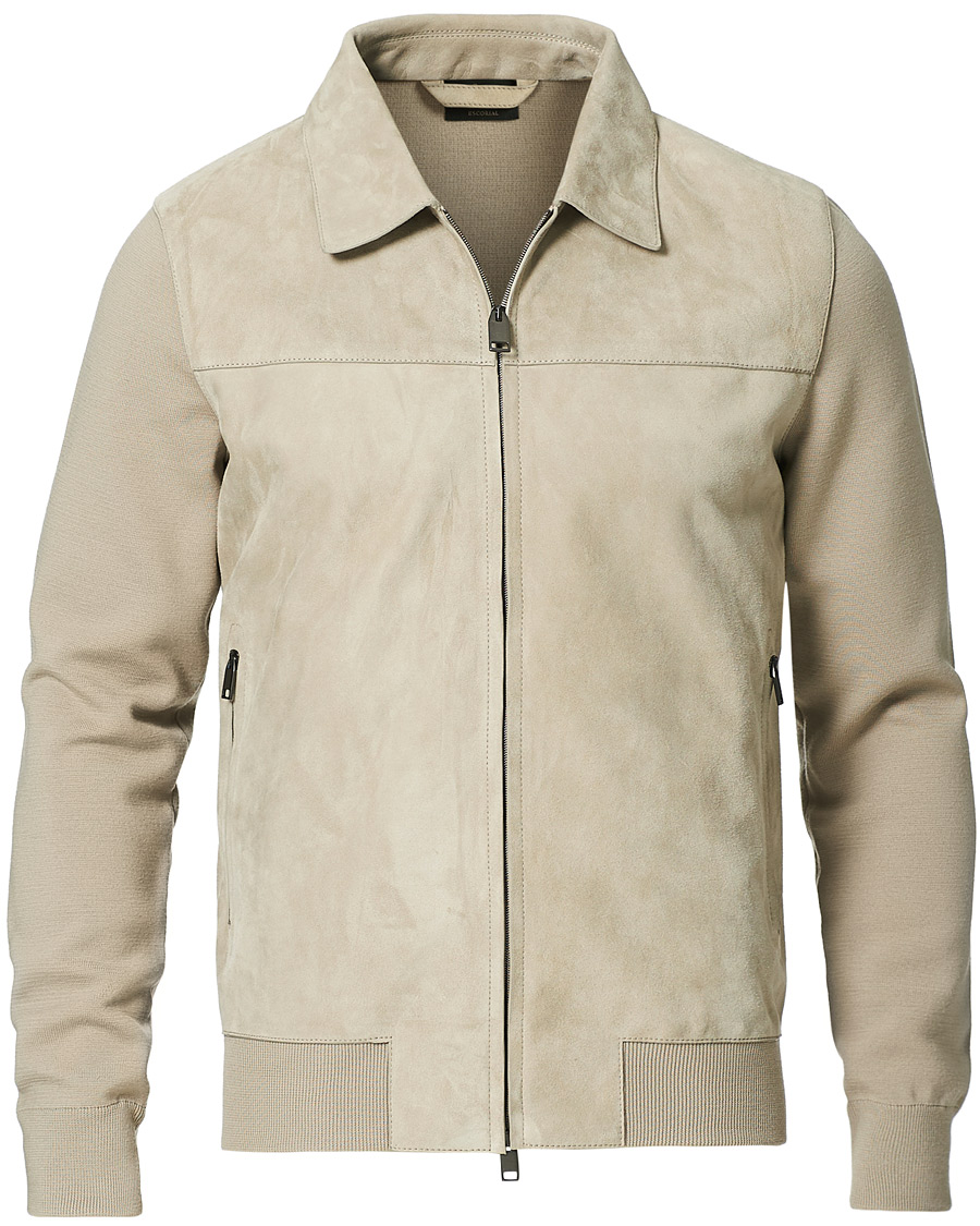 Herre | Jakker | Brioni | Wool/Suede Hybrid Jacket Beige