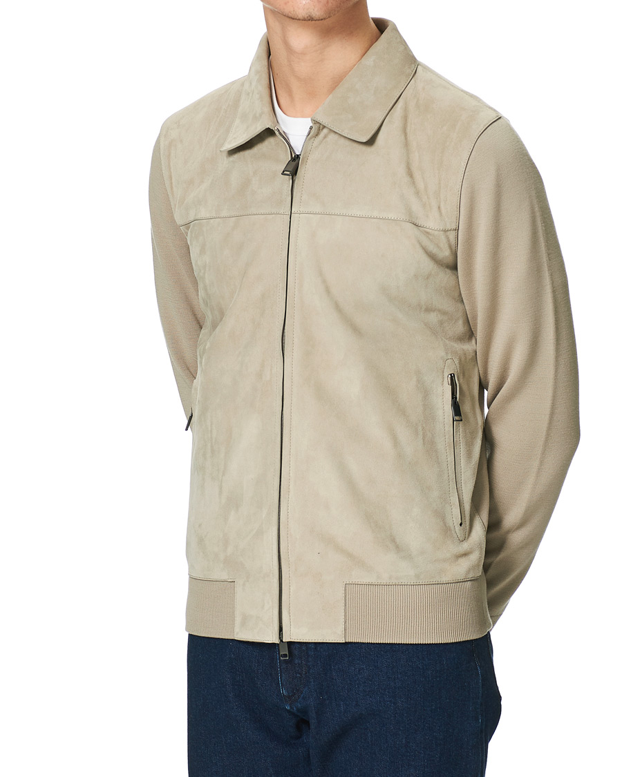 Herre | Jakker | Brioni | Wool/Suede Hybrid Jacket Beige