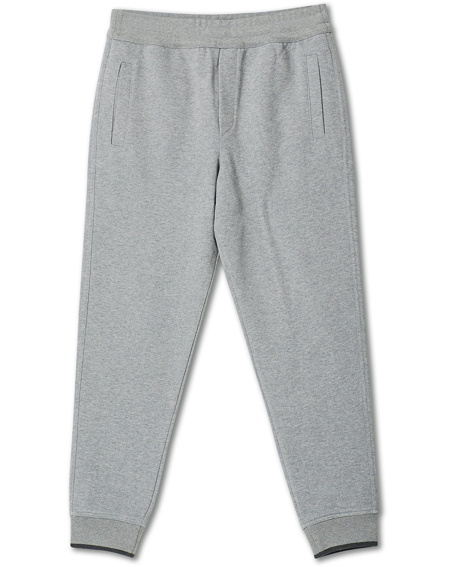 Herre | Bukser | Brioni | French Terry Cotton Sweatpants Light Grey