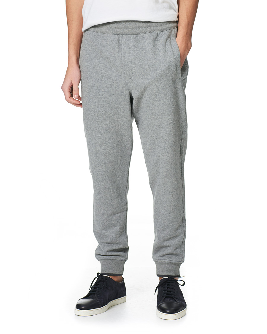 Herre | Bukser | Brioni | French Terry Cotton Sweatpants Light Grey