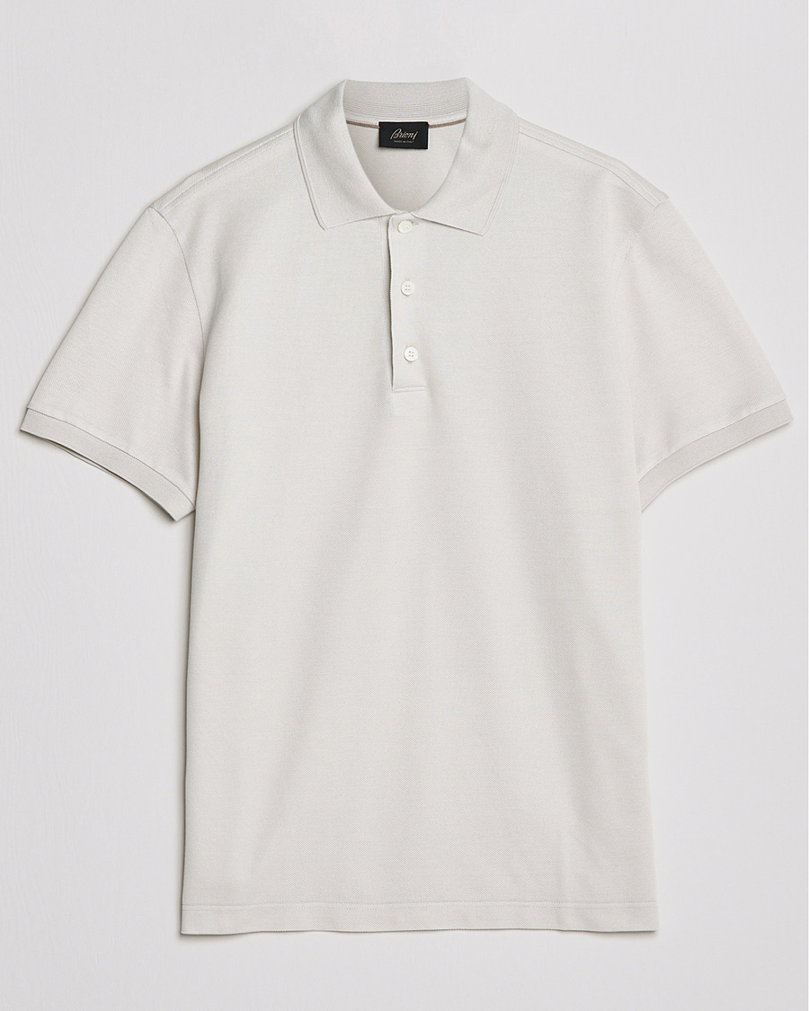 Herre | Pikéer | Brioni | Short Sleeve Piquet Polo Light Beige