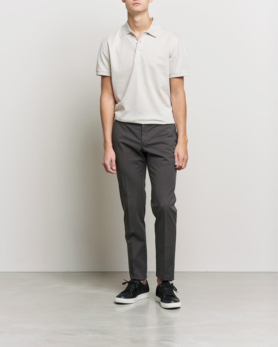 Herre | Pikéer | Brioni | Short Sleeve Piquet Polo Light Beige