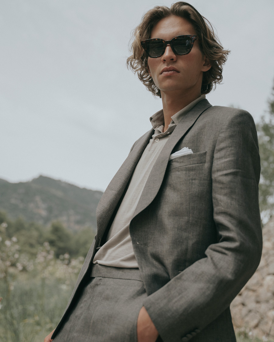 Herre | Pikéer | Brioni | Short Sleeve Piquet Polo Light Beige
