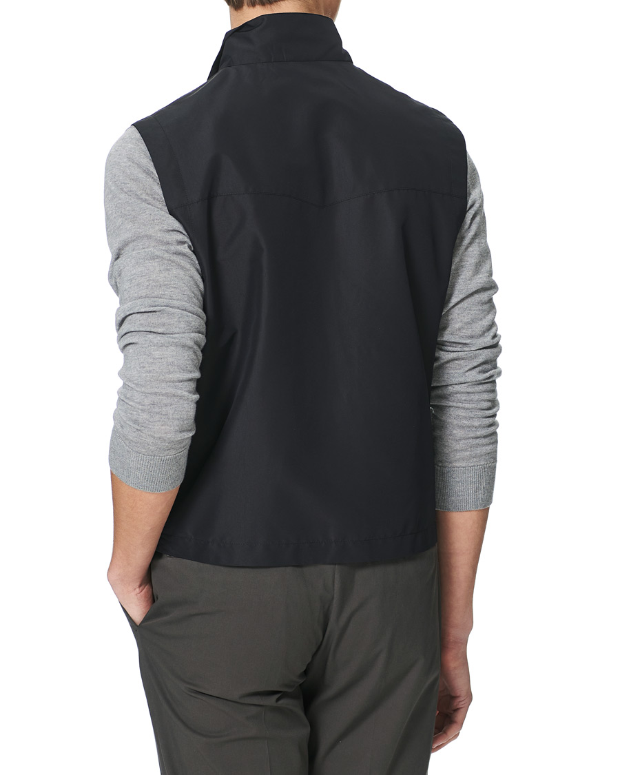 Herre | Jakker | Canali | Microfiber Nylon Gilet Navy
