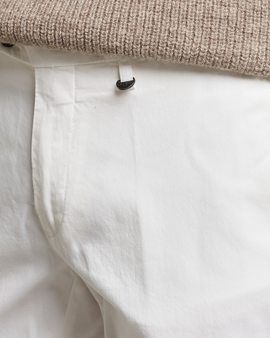 Herre | Bukser | Canali | Cotton Stretch Chinos Optical White