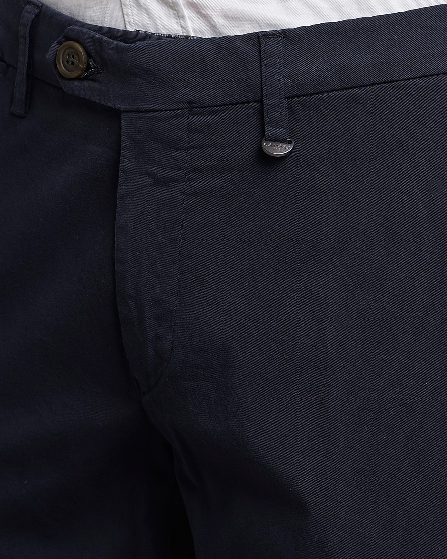 Herre | Bukser | Canali | Cotton Stretch Chinos Navy