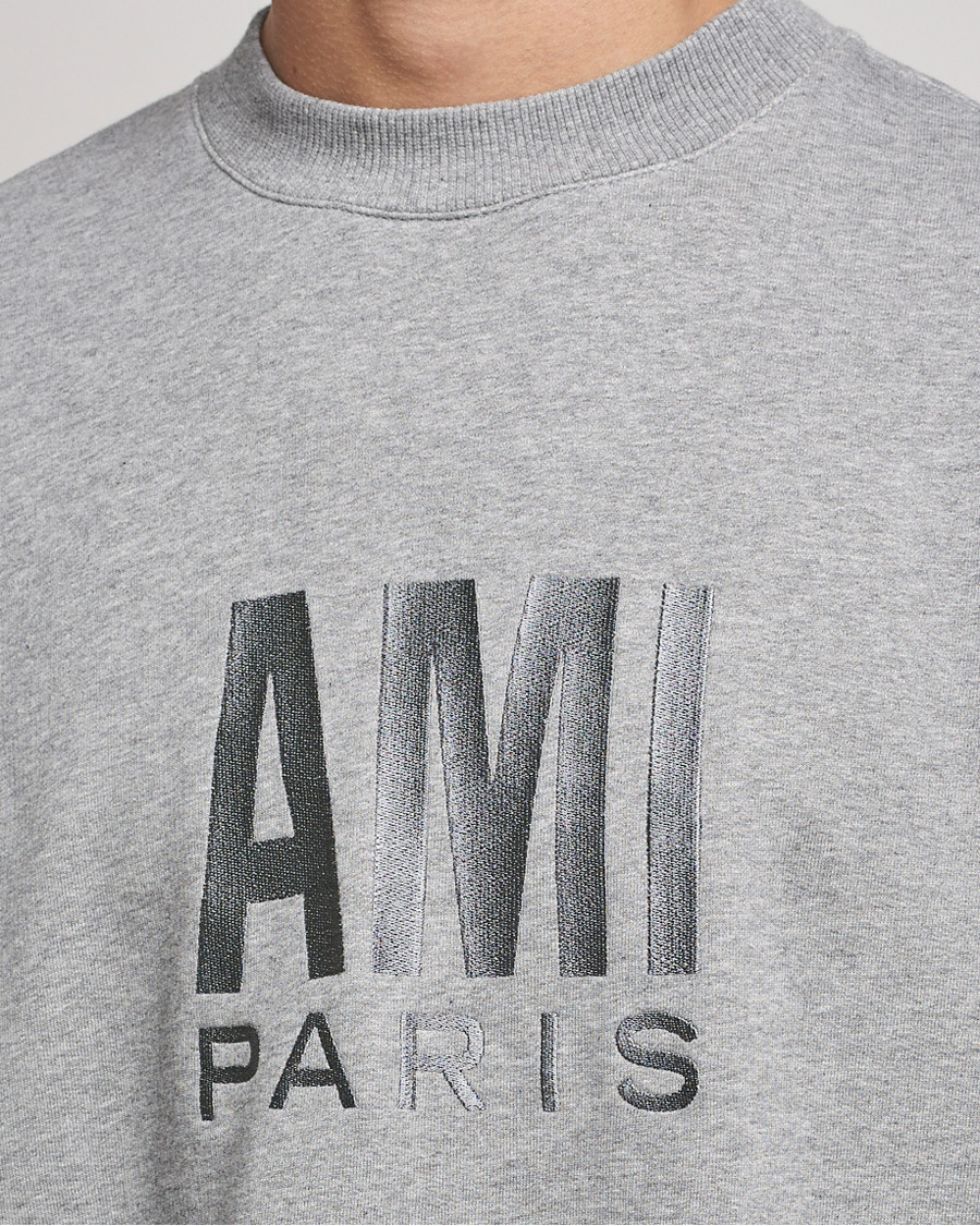 Herre | Gensere | AMI | Oversize Logo Sweatshirt Heather Grey