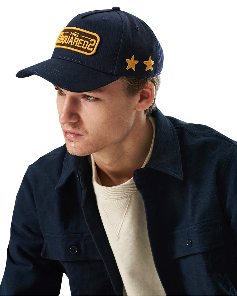 Herre | Dsquared2 Stars Baseball Cap Navy | Dsquared2 | Stars Baseball Cap Navy