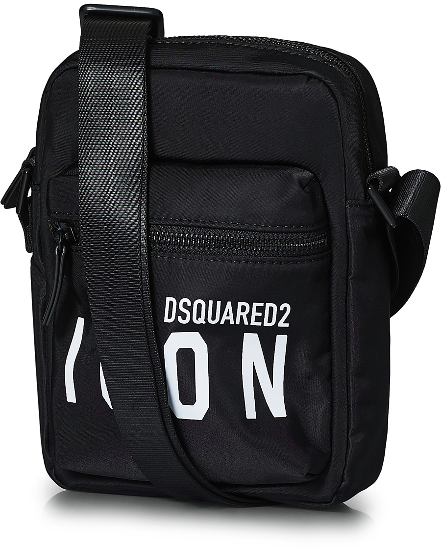 Herre | Dsquared2 Icon Cross Body Bag Black | Dsquared2 | Icon Cross Body Bag Black