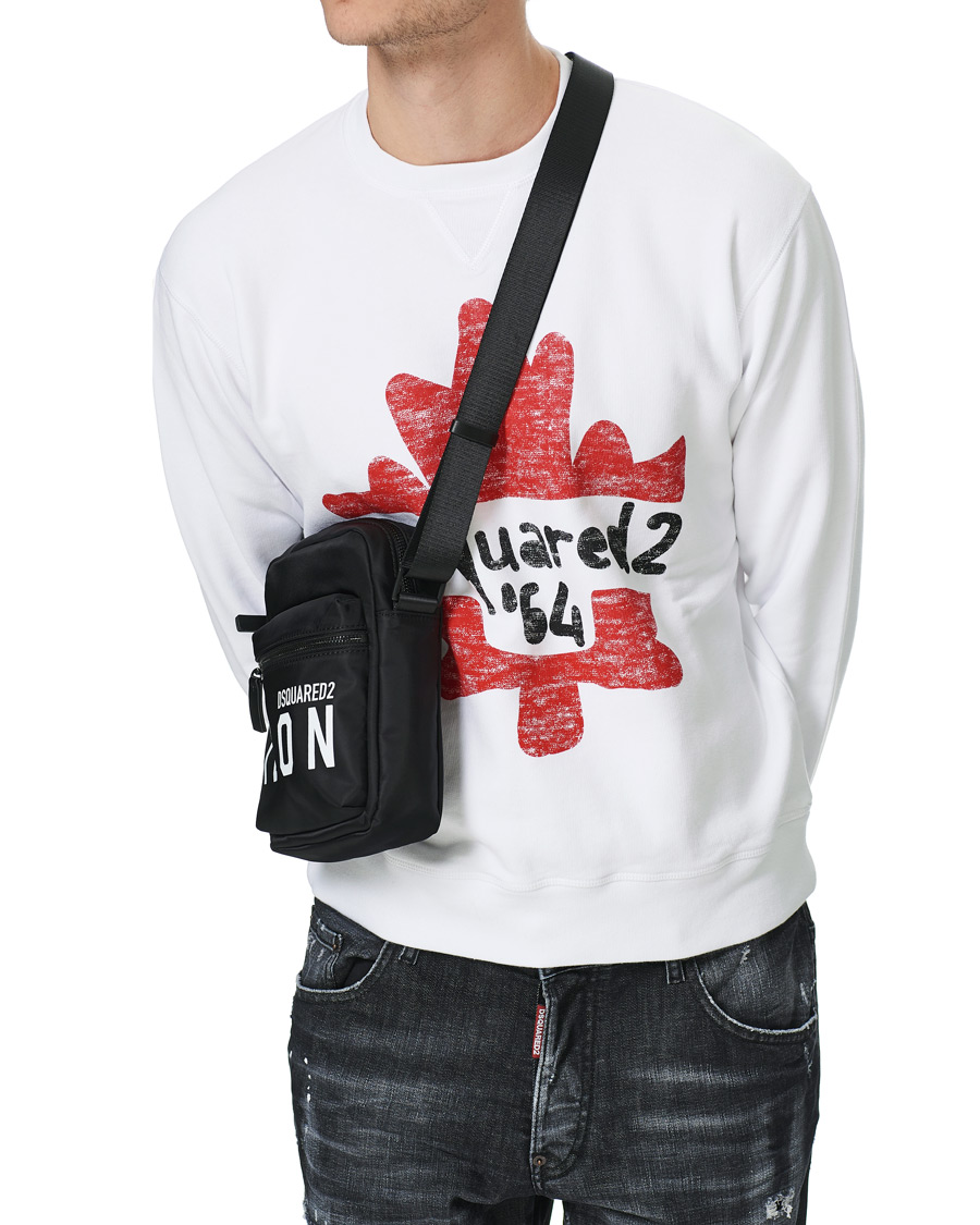 Herre | Dsquared2 Icon Cross Body Bag Black | Dsquared2 | Icon Cross Body Bag Black