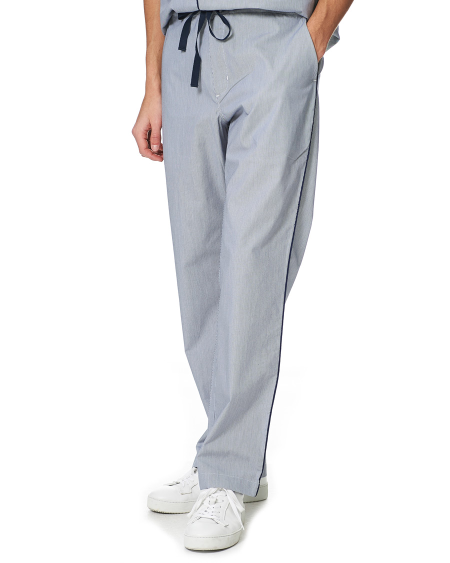 Herre | Pyjamaser og badekåper | Orlebar Brown | Alfred Relaxed Cotton Lounge Shorts Navy/White Stripe