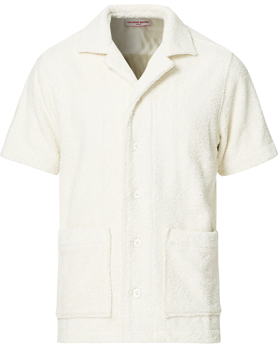 Herre | Skjorter | Orlebar Brown | Griffith Relaxed Terry Lounge Shirt Cloud
