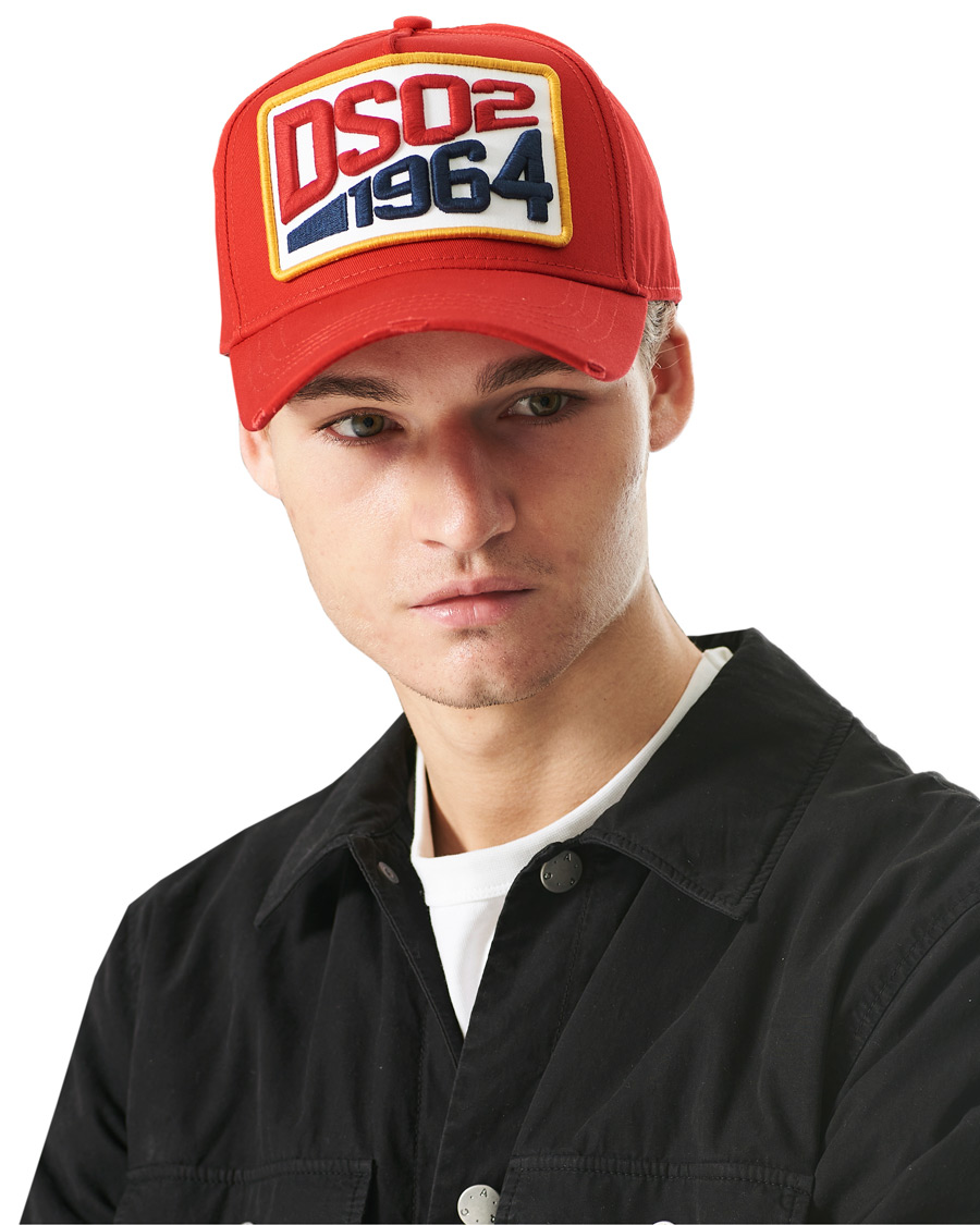 Herre | Dsquared2 Dsq2 Baseball Cap Red | Dsquared2 | Dsq2 Baseball Cap Red