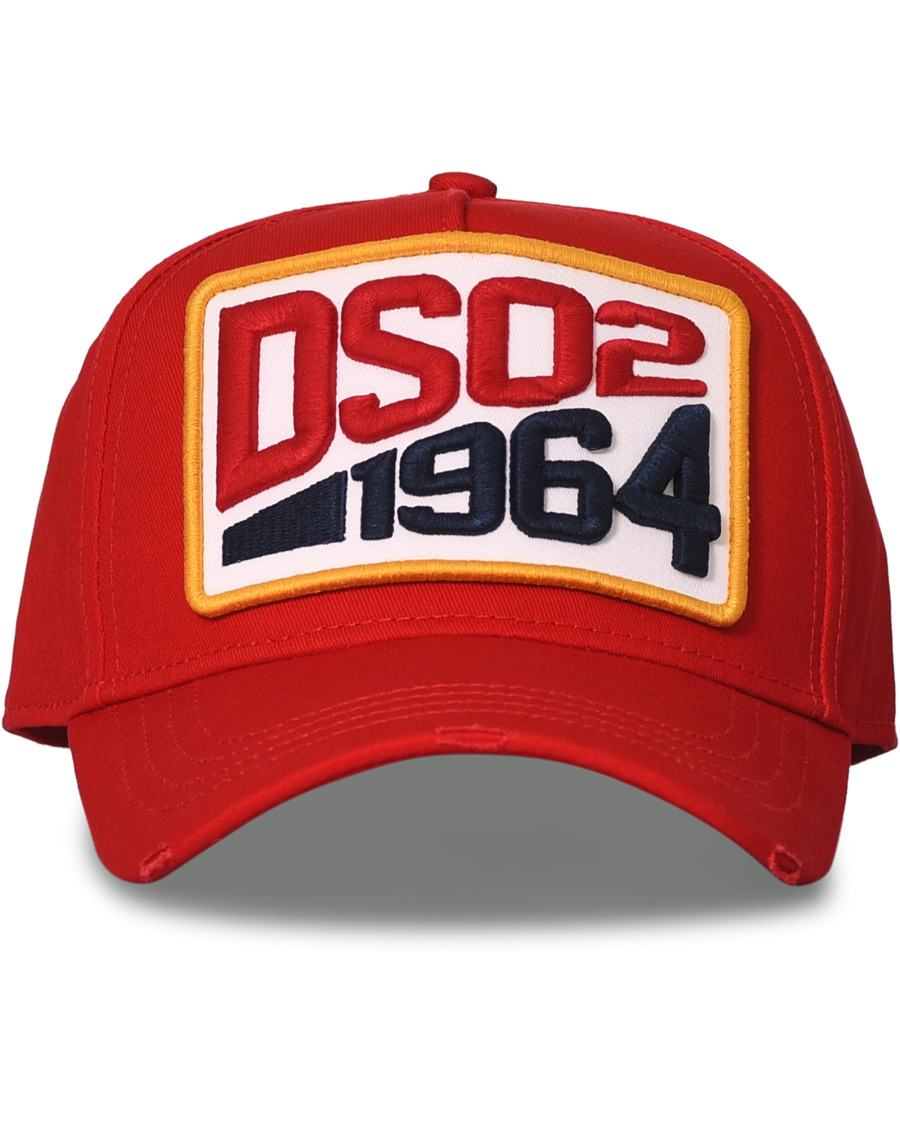 Herre | Dsquared2 Dsq2 Baseball Cap Red | Dsquared2 | Dsq2 Baseball Cap Red