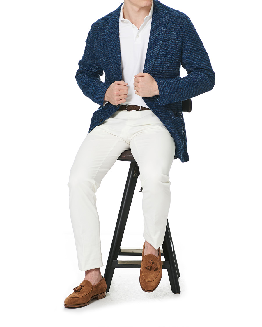 Herre | Dressjakker | Etro | Jacquard Jersey Blazer Navy