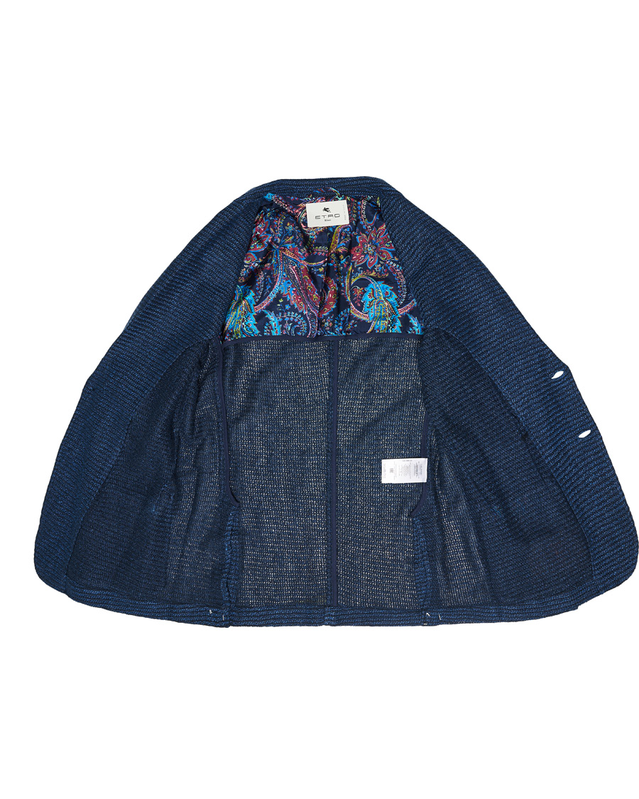 Herre | Dressjakker | Etro | Jacquard Jersey Blazer Navy
