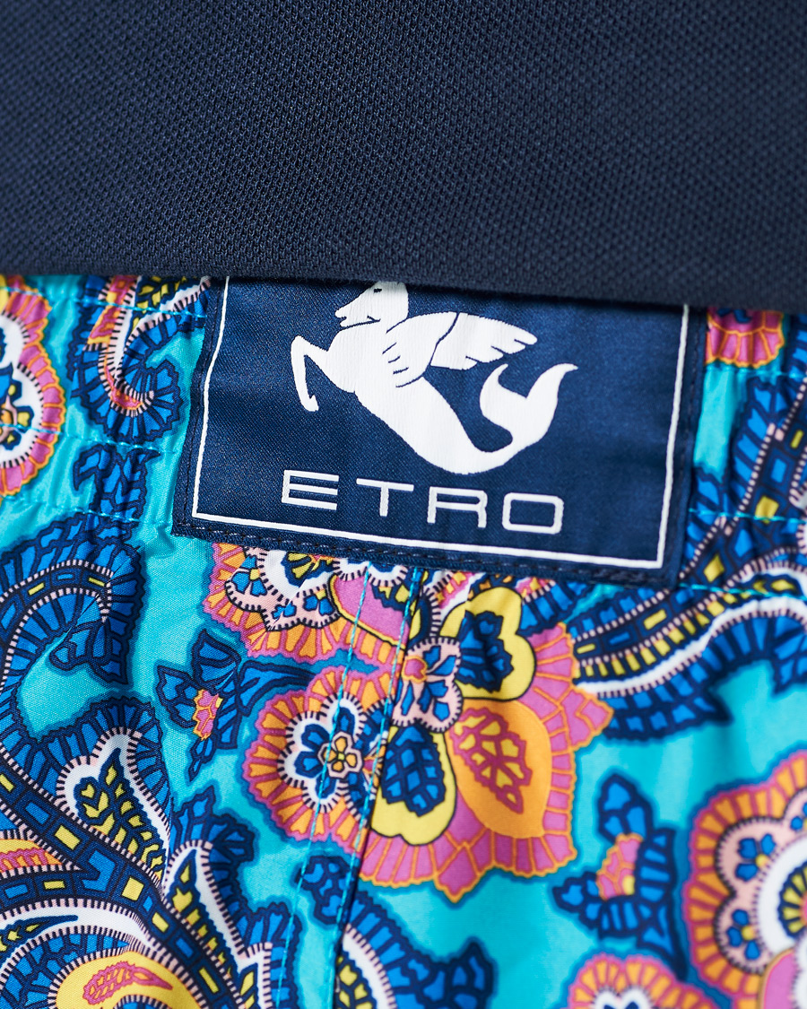 Herre | Badeshorts | Etro | Paisley Swim Trunks Blue