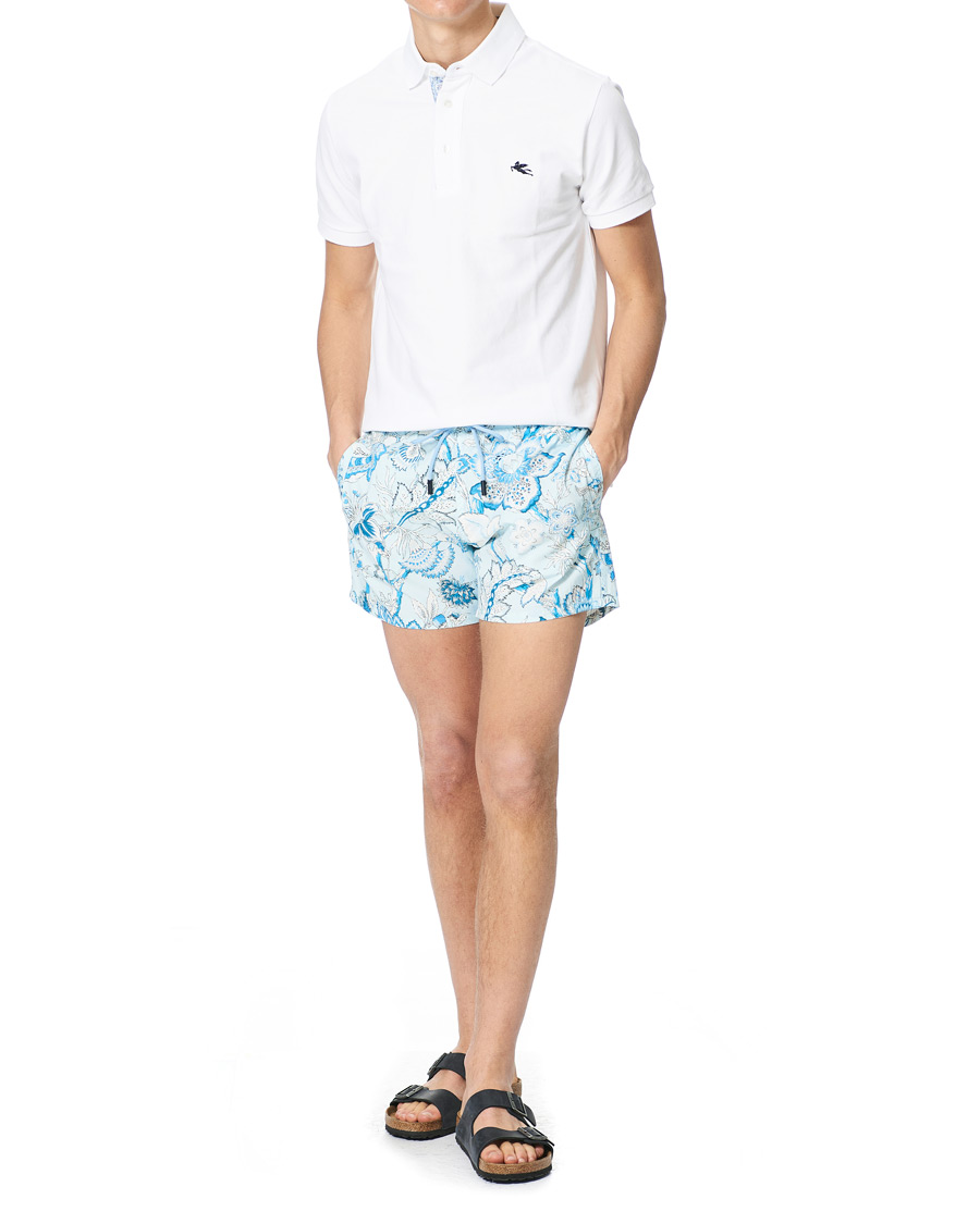 Herre | Badeshorts | Etro | Floral Swim Trunks Light Blue
