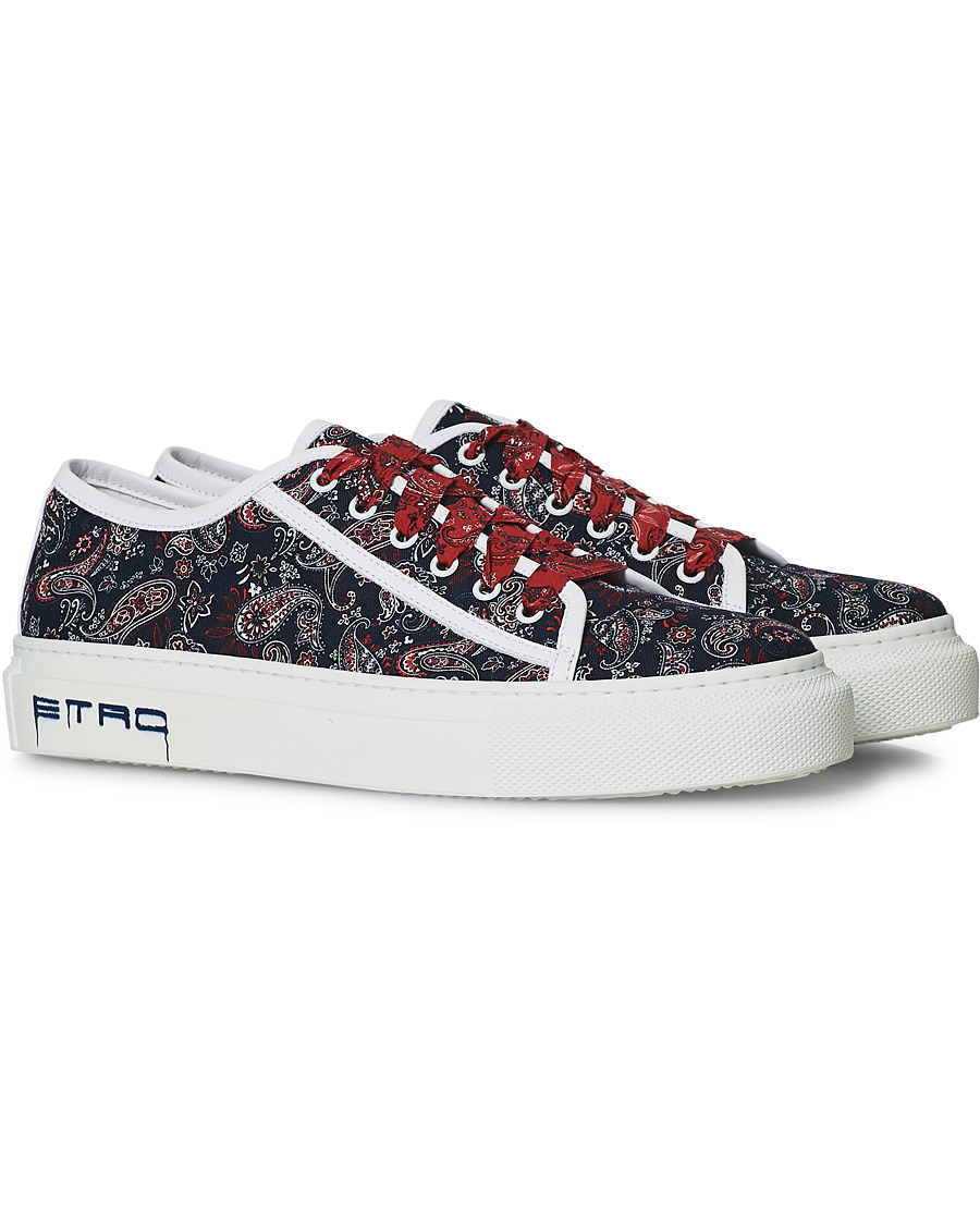 Herre | Etro Bandana Print Sneakers Navy | Etro | Bandana Print Sneakers Navy