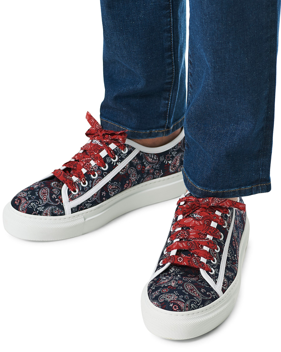 Herre | Etro Bandana Print Sneakers Navy | Etro | Bandana Print Sneakers Navy