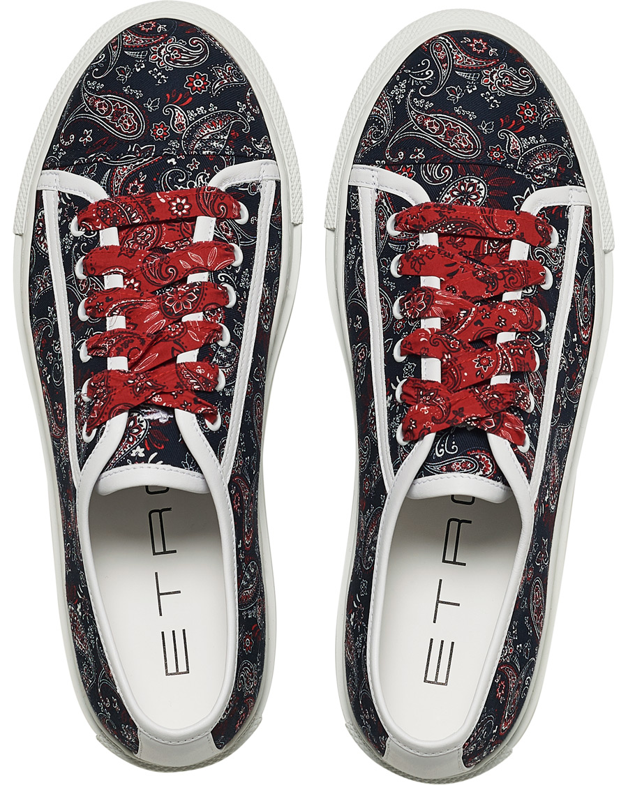Herre | Etro Bandana Print Sneakers Navy | Etro | Bandana Print Sneakers Navy