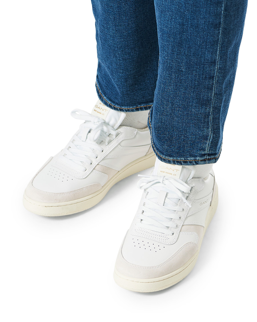 Herre | GANT Goodpal Sneaker White/Sand Suede | GANT | Goodpal Sneaker White/Sand Suede