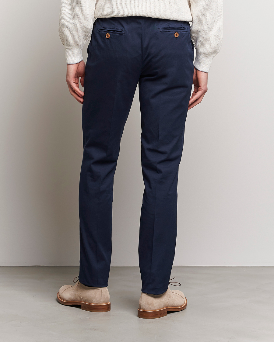 Herre | Bukser | Brunello Cucinelli | Slim Fit Chinos Navy