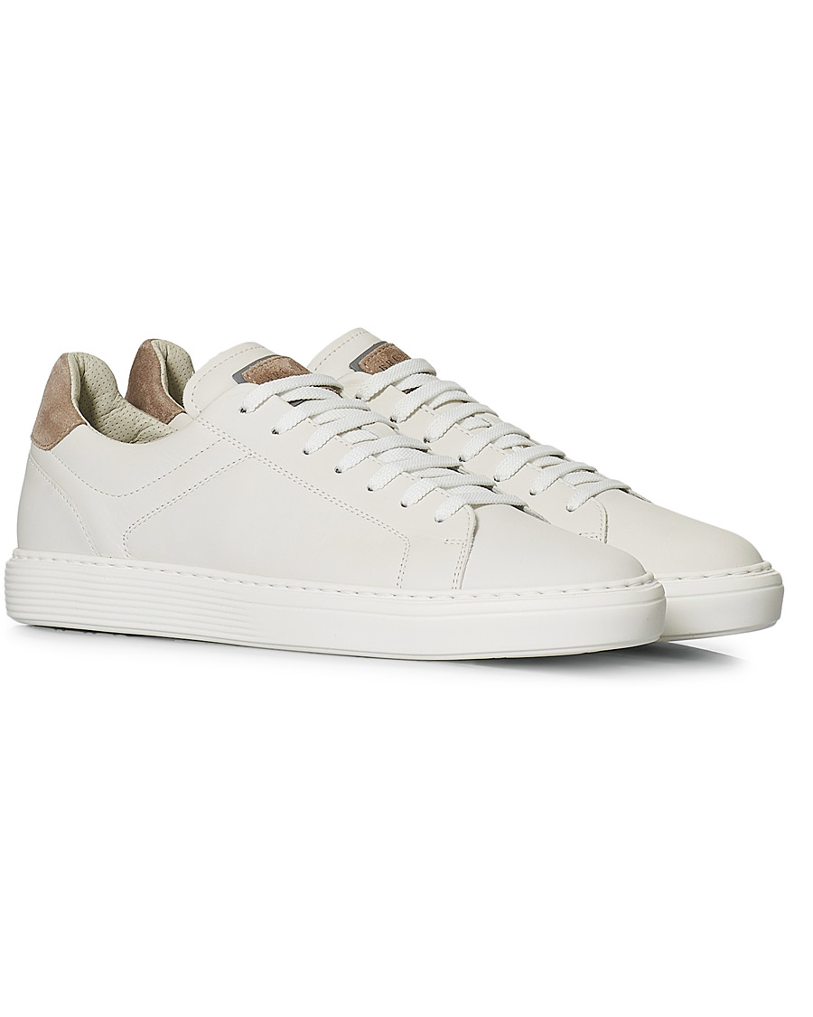 Herre | Brunello Cucinelli Plain Sneaker White Calf | Brunello Cucinelli | Plain Sneaker White Calf