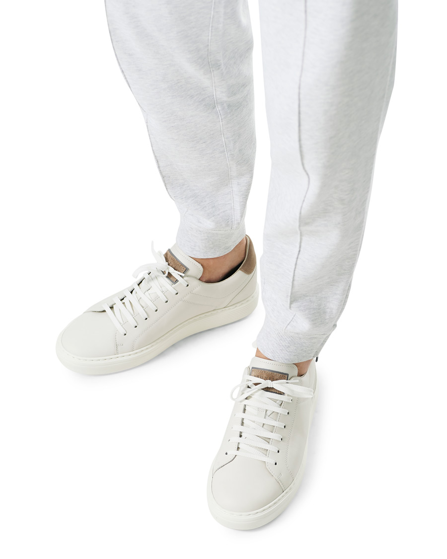 Herre | Brunello Cucinelli Plain Sneaker White Calf | Brunello Cucinelli | Plain Sneaker White Calf