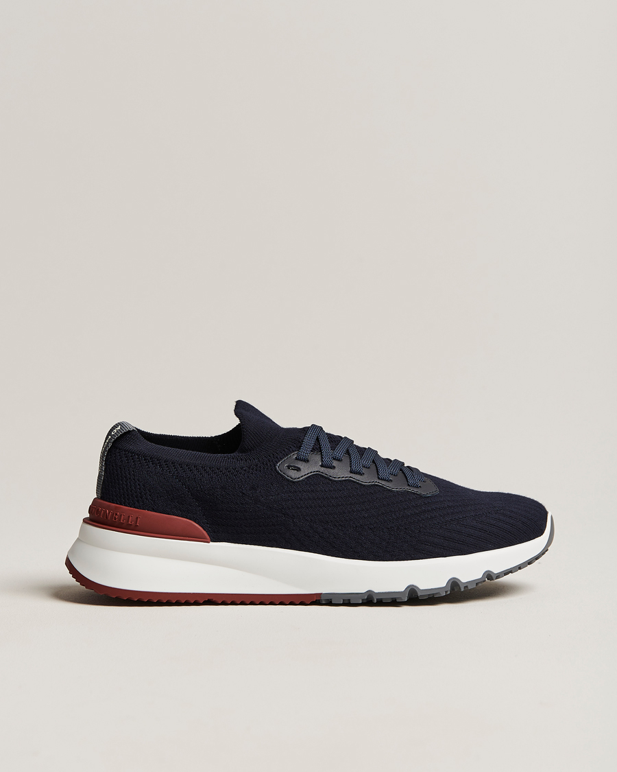 Herre | Sneakers | Brunello Cucinelli | Mesh Running Sneakers Navy