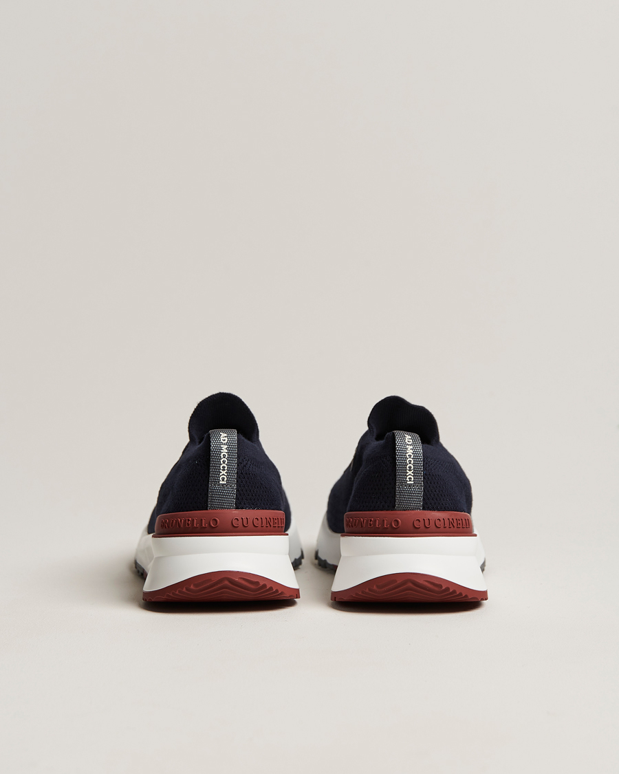 Herre | Sneakers | Brunello Cucinelli | Mesh Running Sneakers Navy