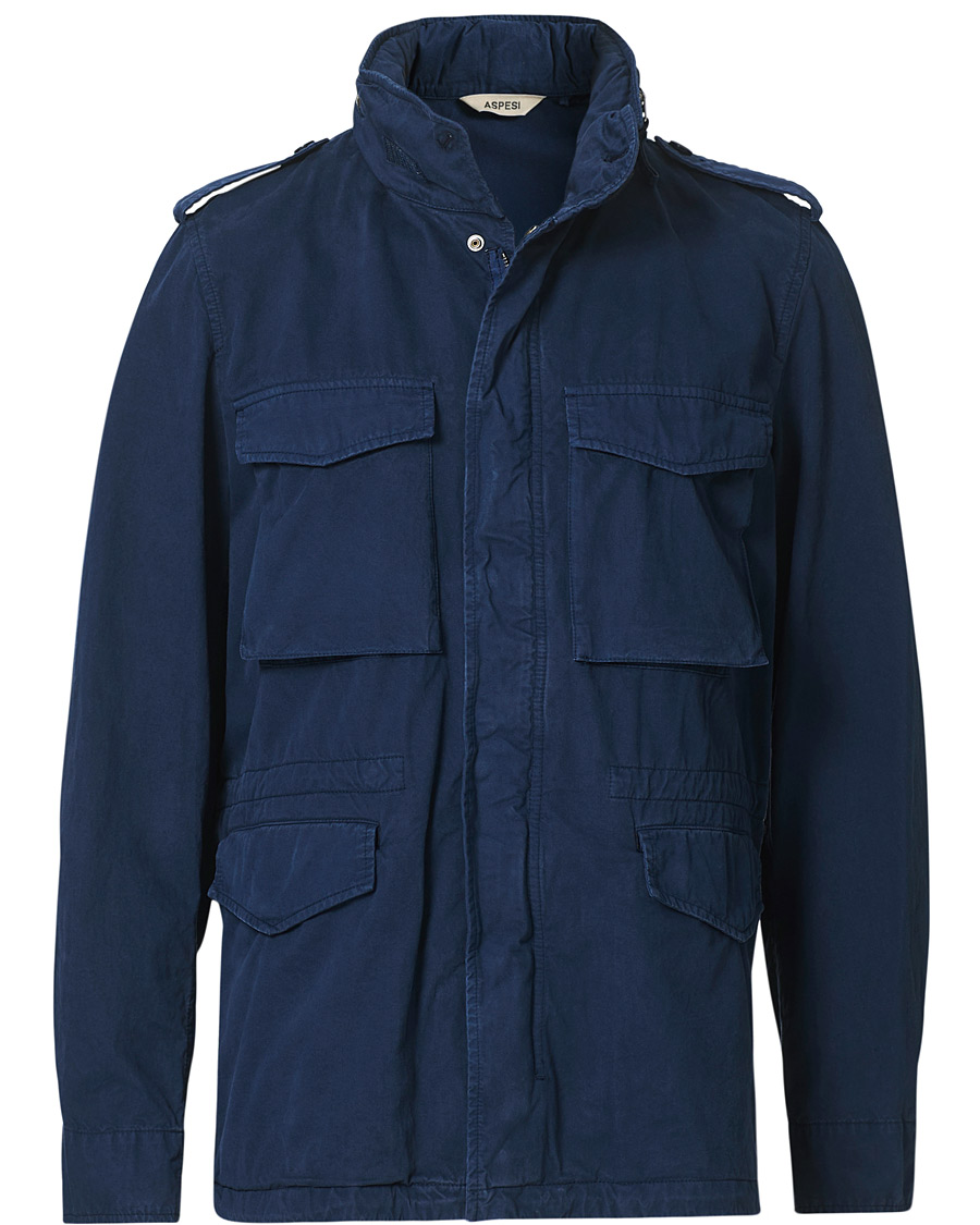 Herre | Jakker | Aspesi | Cotton Field Jacket Navy