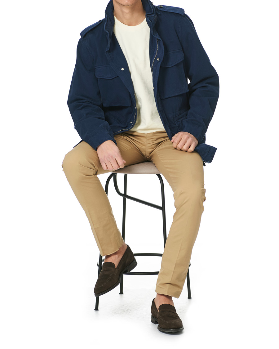Herre | Jakker | Aspesi | Cotton Field Jacket Navy