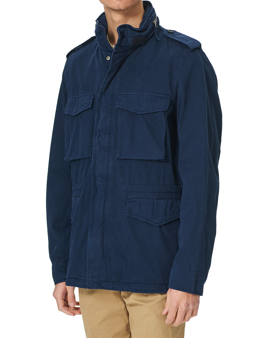 Herre | Jakker | Aspesi | Cotton Field Jacket Navy