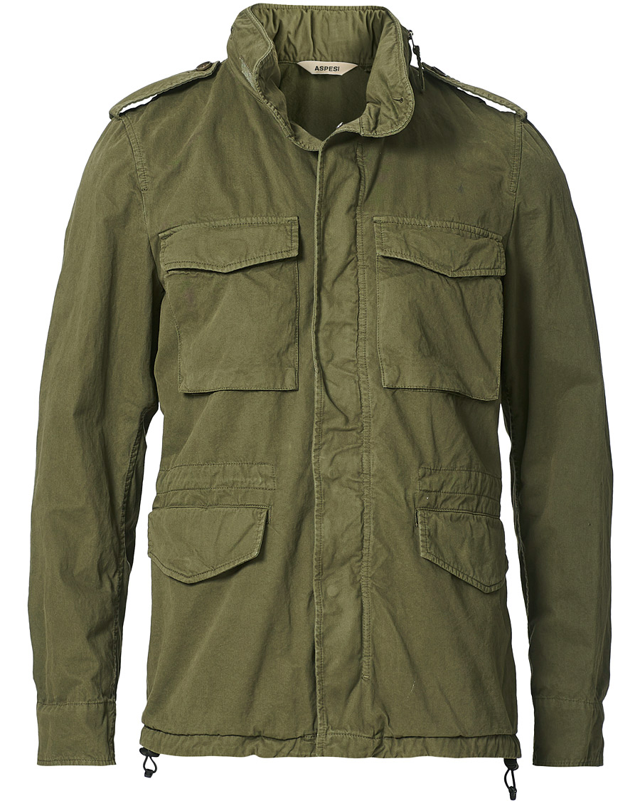 Herre | Jakker | Aspesi | Cotton Field Jacket Army Green