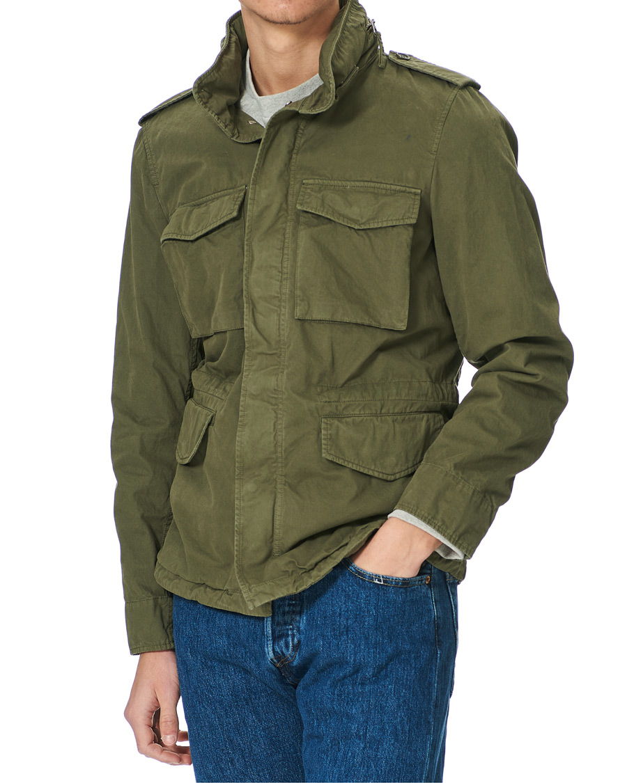 Herre | Jakker | Aspesi | Cotton Field Jacket Army Green