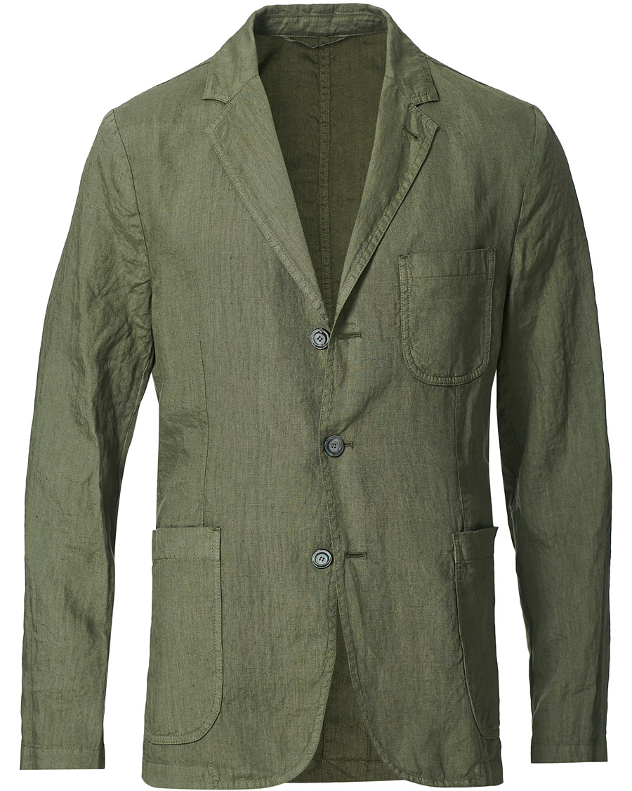 Herre | Dressjakker | Aspesi | Samuraki Linen Blazer Military