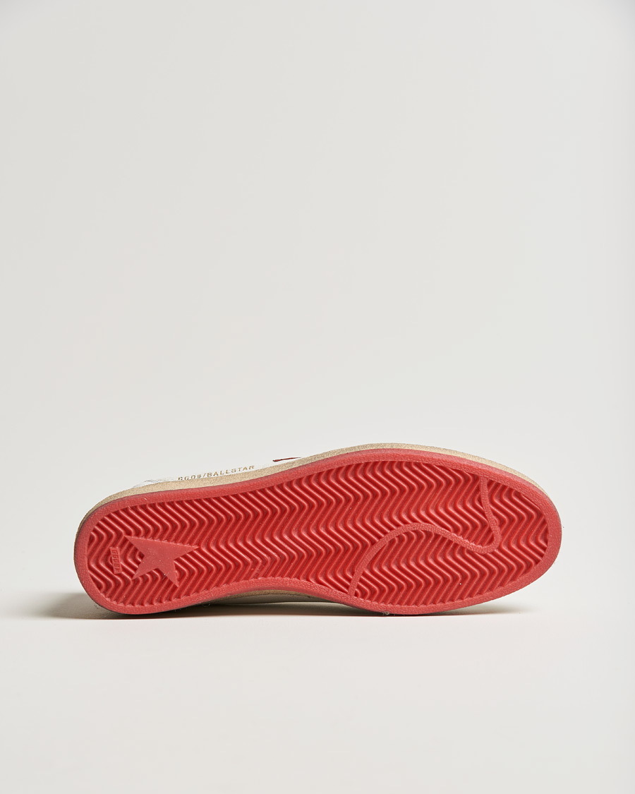Herre | Golden Goose Deluxe Brand Ball Star Sneakers White/Red | Golden Goose | Deluxe Brand Ball Star Sneakers White/Red